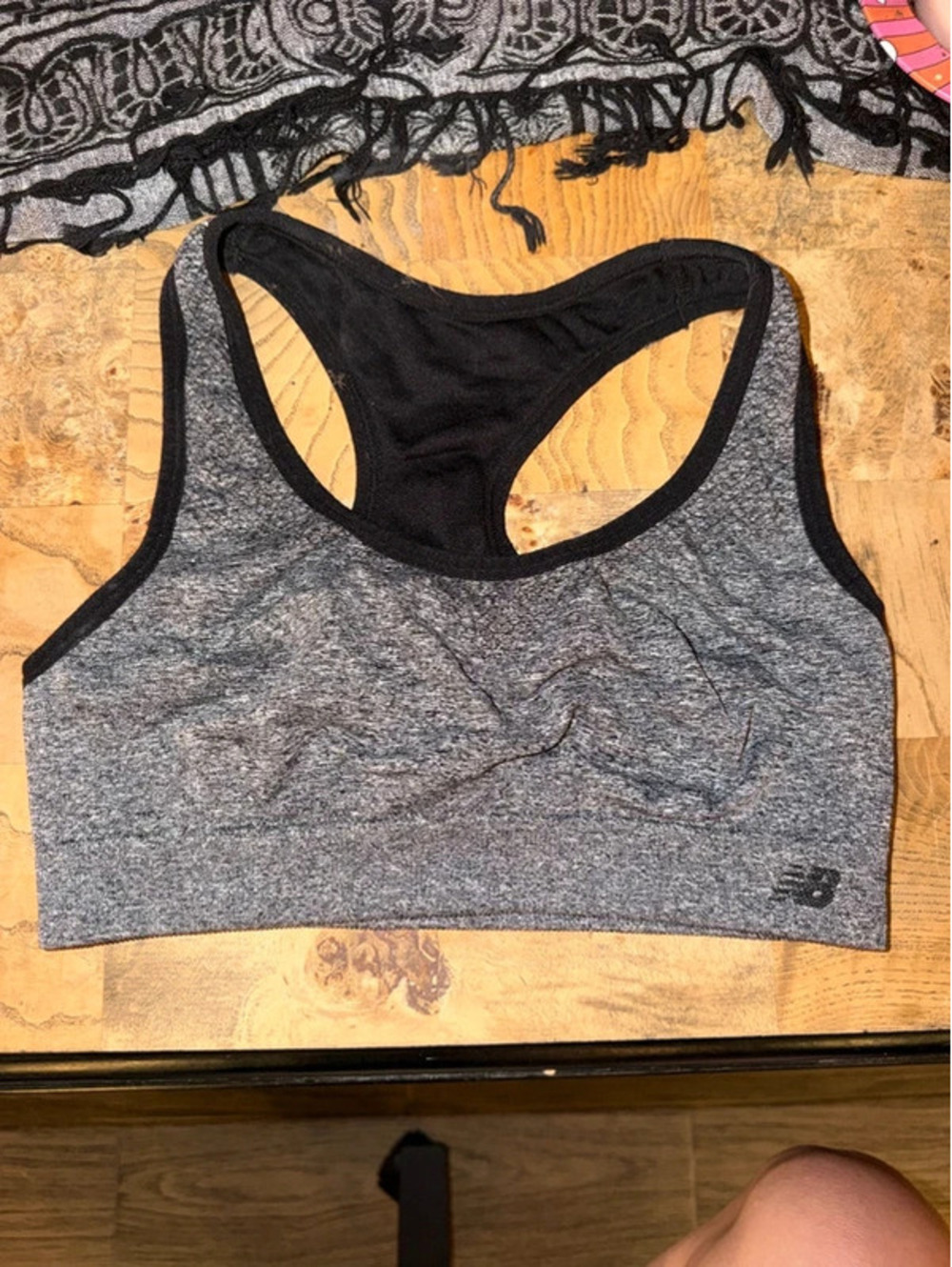 Gray New Balance Sports Bra